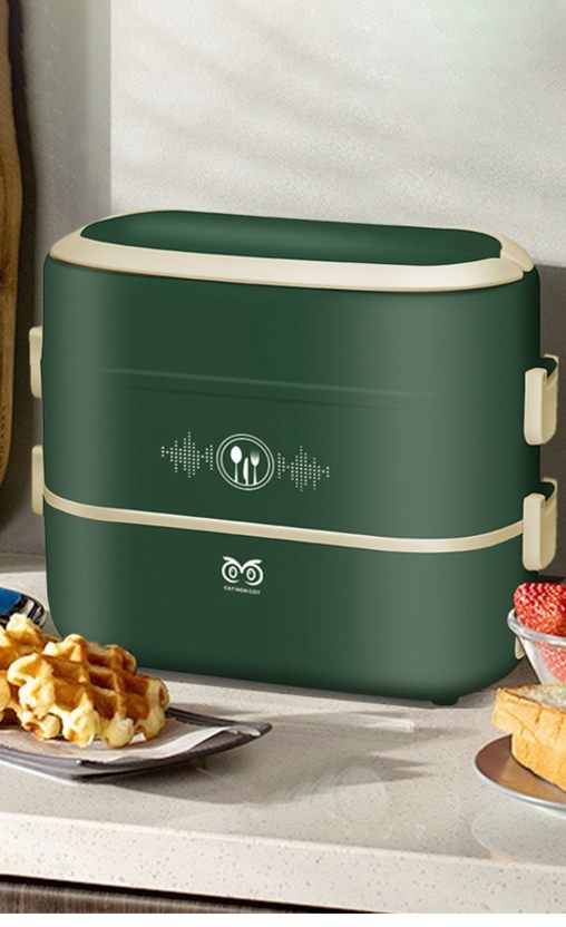 Heated Lunch Box Green