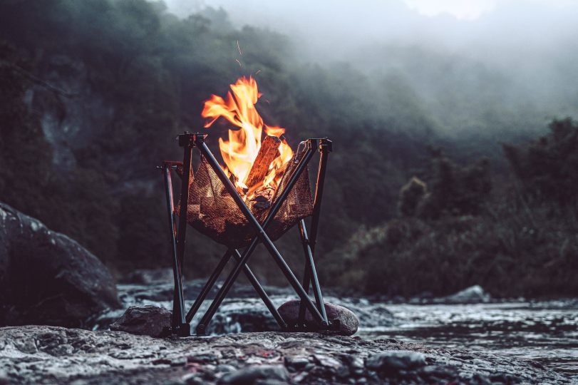 Folding Fire |BBQ+Campfire| | DesignNest.com