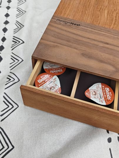 Coffee Capsule Box Wood