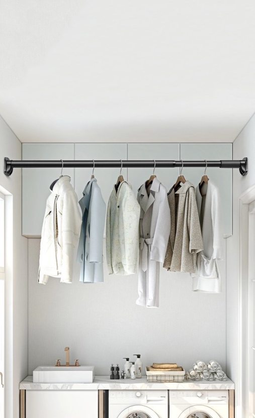 Telescopic Multi Purpose Support Rods, Can You Use A Shower Curtain Rod To Hang Clothes