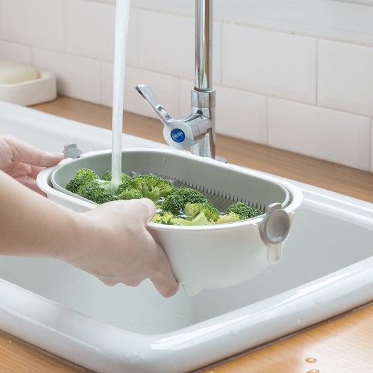 Dual-Layer Detachable Vegetable Wash Basket - Inspire Uplift