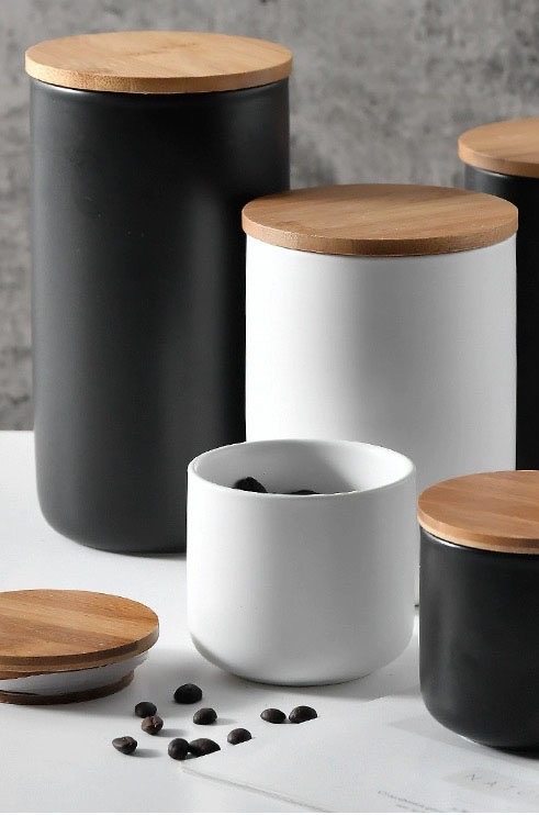 Ceramic Storage Jar Designnest Com, Ceramic Storage Jars With Lids