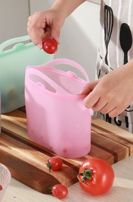 Reusable Freezer Bags Silicone Food Storage Bags,airtight