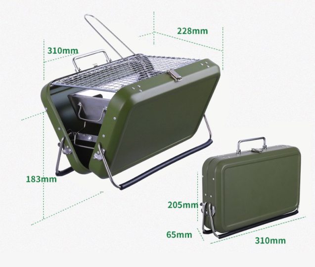 Internationale Nest Adviseren Portable Barbecue |Suitcase| | DesignNest.com