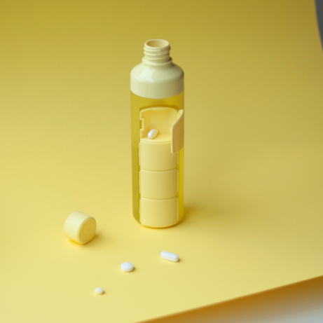 YOS Bottle - Drinking Bottle With Pill Box