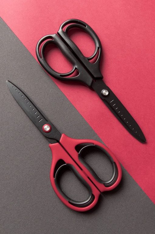 Grip school scissors, red