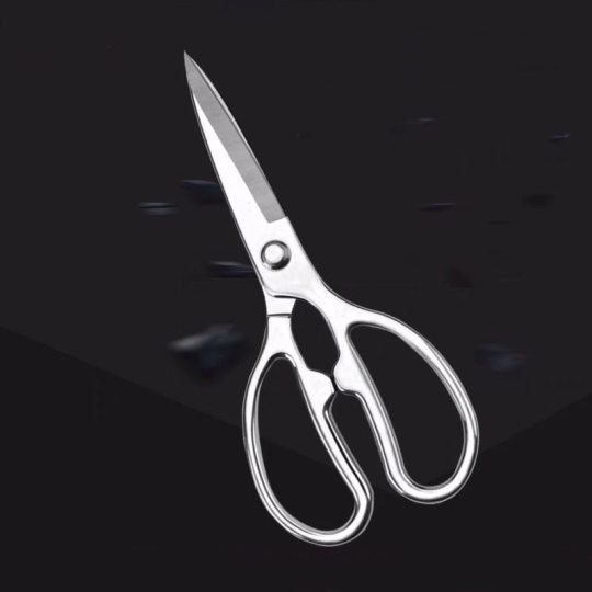 All metal stainless steel scissors