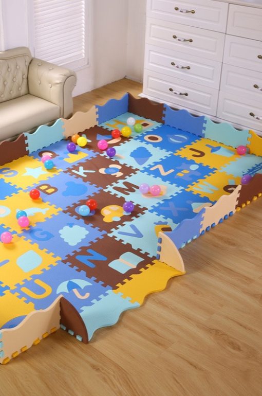 Flooring puzzle mat