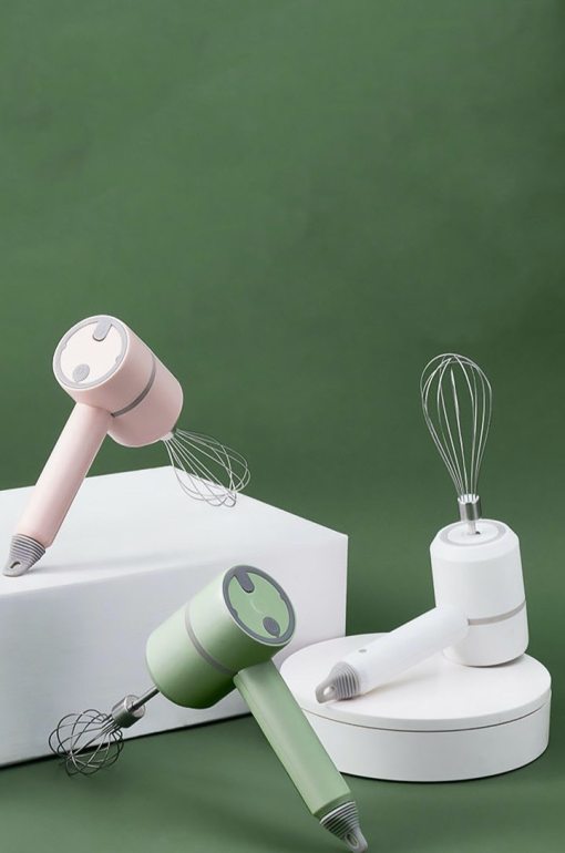 Portable Mini Wireless Electric Egg Beater Handheld USB Rechargeable Mixer