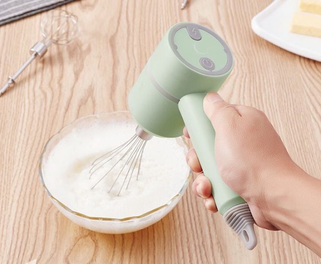 Whisking Everything Hand Mixer Wireless Spinning Stainless Steel