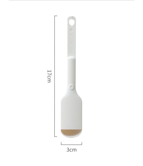 Adjustable Measuring Spoon White,Creative Double End Adjustable Scale,  Eight Stalls Measuring Spoon,Measuring Dry/Semi-Liquid  Ingredients,Measuring