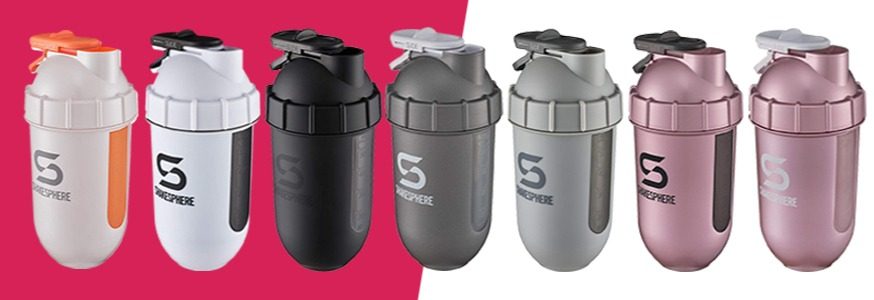 ShakeSphere : Patented Protein Shaker Bottle designed by an