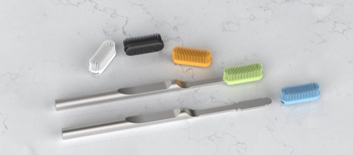 Steel toothbrush shop