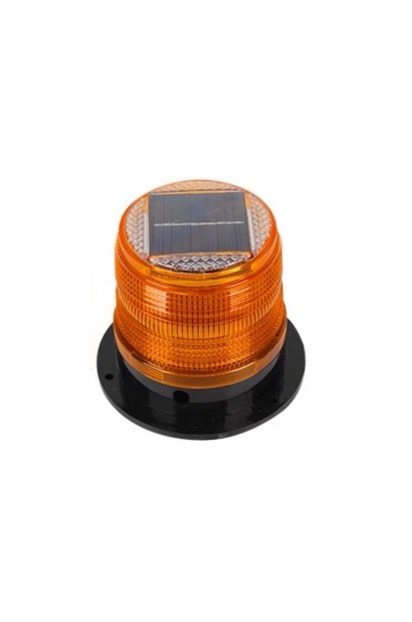 Orange flashing warning light, emergency light LED with charger, battery