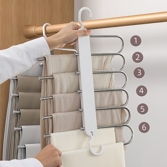 Multifunctional discount pants rack