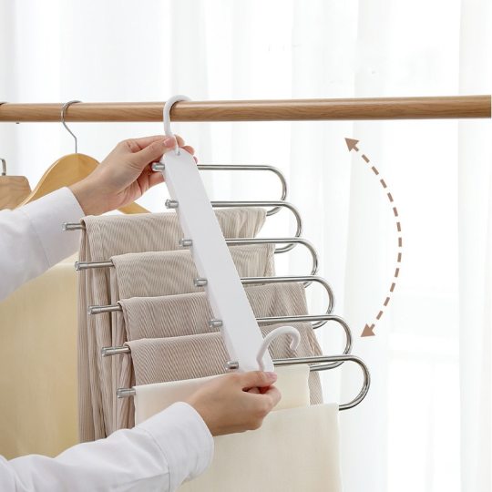 Folding Pants Storage Multifunctional Hanger - papmall® - International  E-commerce Marketplace