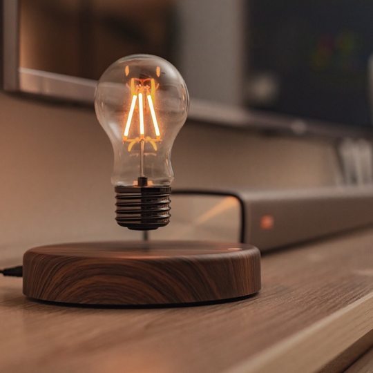 Magnetic floating store bulb