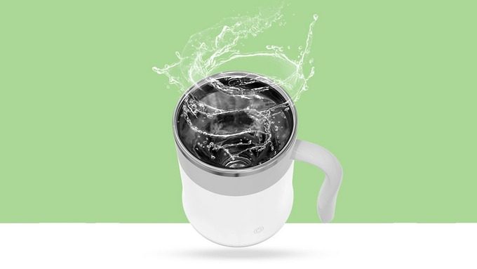 Self Stirring Coffee Mug With Wireless Charging& Night Light by
