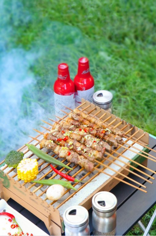 DISPOSABLE BBQ INSTANT GRILL CHARCOAL DISPOSABLE OUTDOOR COOKING