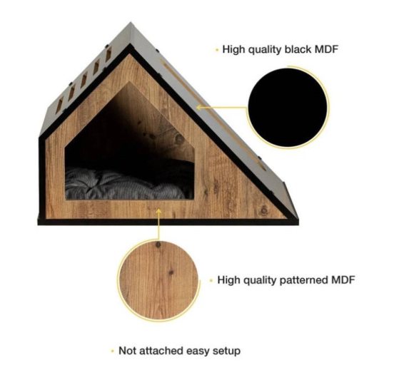 Solid Wood Pet House