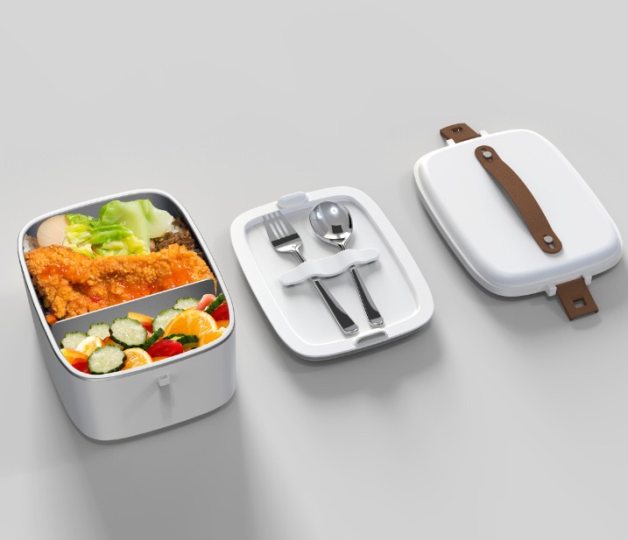 Convenient Insulated Lunch Box, European Design Elliptical Shape
