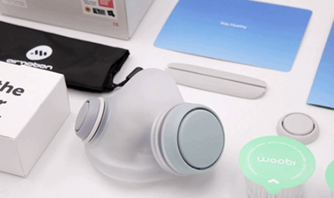 Woobi Mask Featuring the innovative Micro-HEPA air filter system